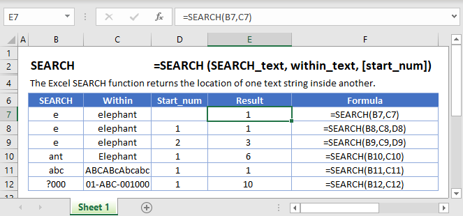 Search Main Function