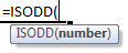 isodd formula syntax