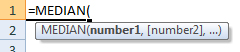 median formula syntax