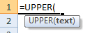 upper formula syntax