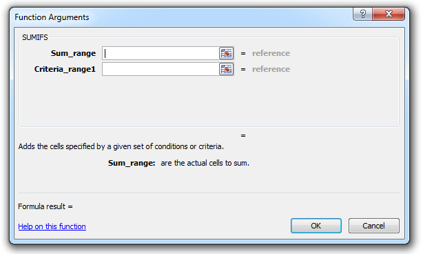 how to use the sumifs function in excel