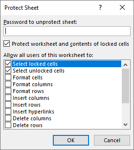 vba unprotect sheet