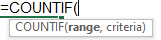 COUNTIF Function