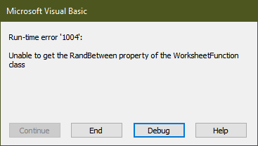 Excel RANDBETWEEN function