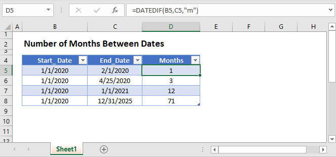 Power Query Number Of Months Between Two Dates