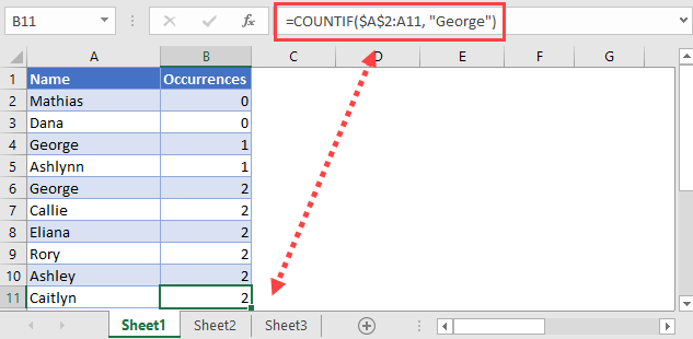 how-to-count-number-of-occurrences-in-excel-sheetaki