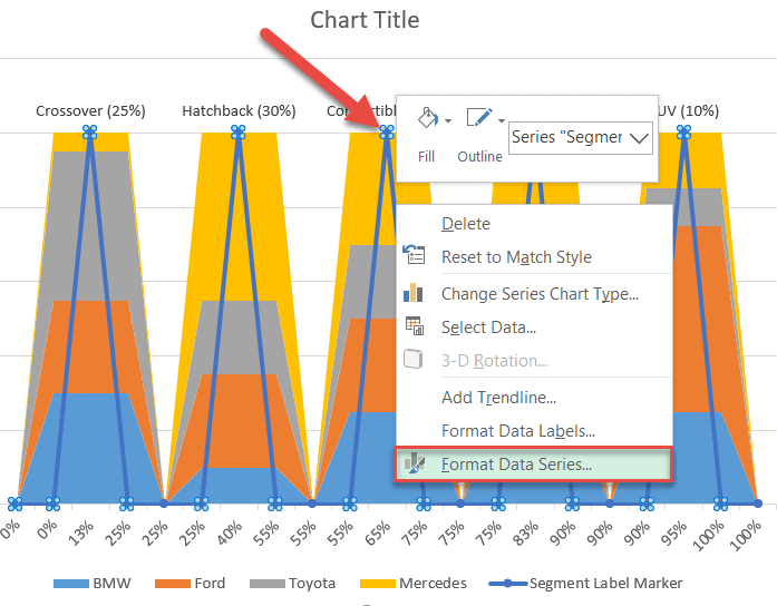 How to format data series in Excel