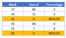 highlight rows if rule is error final