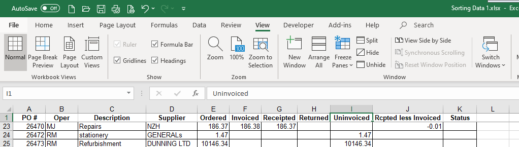 excel freeze panes example