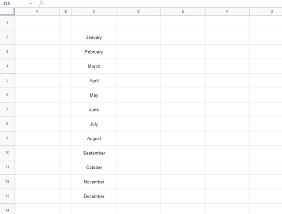 google sheets final data