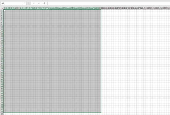 graph paper excel