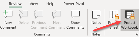 review protect workbook password 2