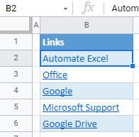 google sheets remove a hyperlink final