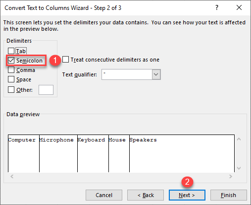 split text to columns 3