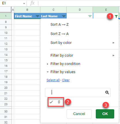 google sheets remove both duplicates 2d