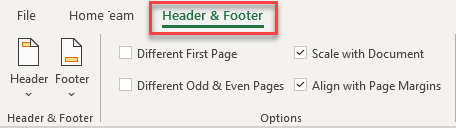 remove header insert footer 2