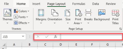 show formula bar initial