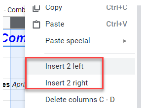 RowColumns_Gs Columns Insert RightClick