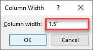 change cell size pixels inches 22