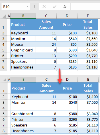 clear cell contents initial data