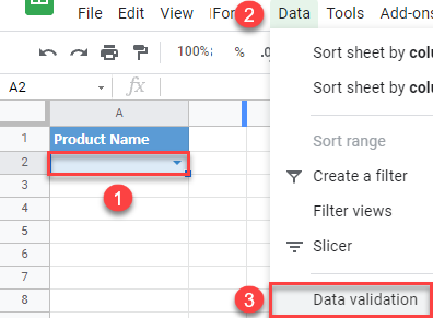 google sheets update drop down 3