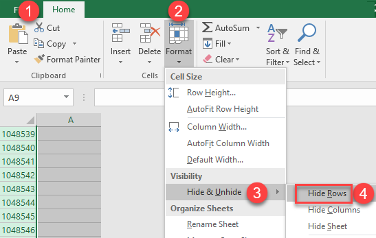 how-to-hide-unused-cells-in-excel-google-sheets-auto-vba