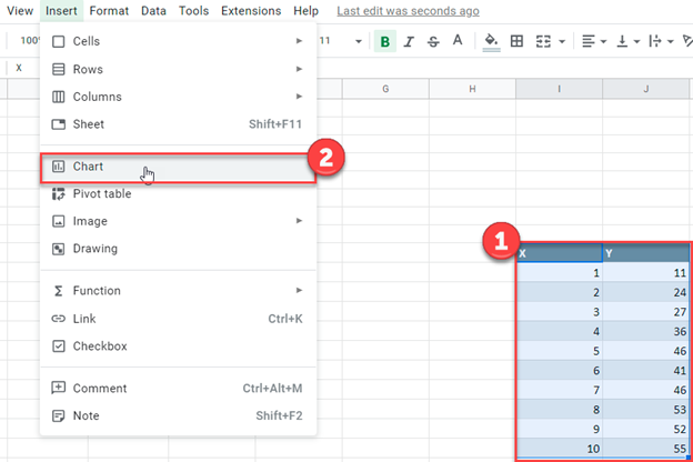 Log-Log Plot in Excel & Google Sheets - Auto VBA