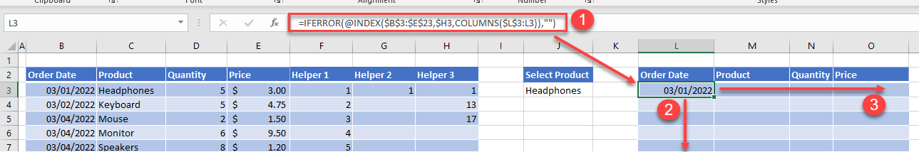 filter formula