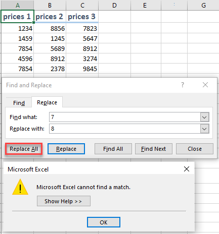 excel find not working 6