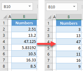 remove decimals initial data