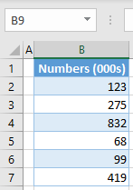 thousands number format 3