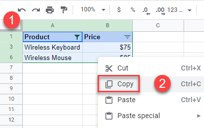 Copy Filtered Data Visible Cells In Excel Google Sheets Auto Vba