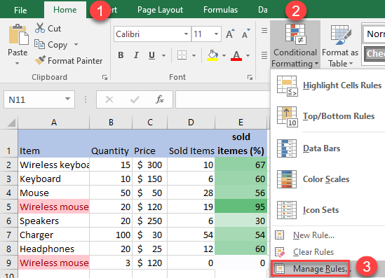 conditional formatting 31