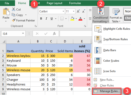 conditional formatting 38