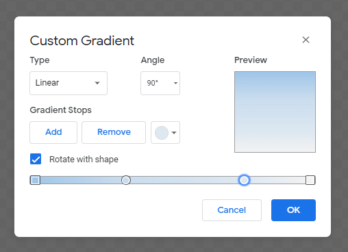 AddGradient gs custom 