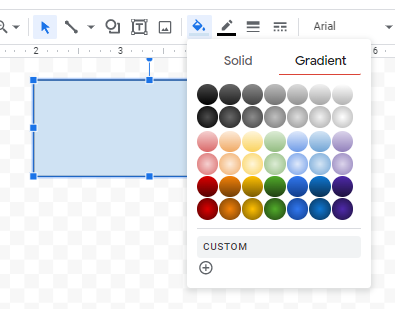 AddGradient gs gradient