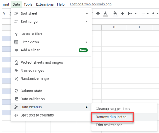 datavalidation duplicates gs menu