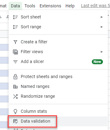 datavalidation duplicates gs select data validation