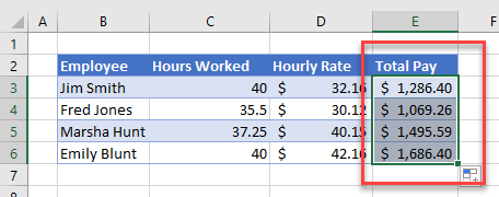 fixfill show calculation fixed