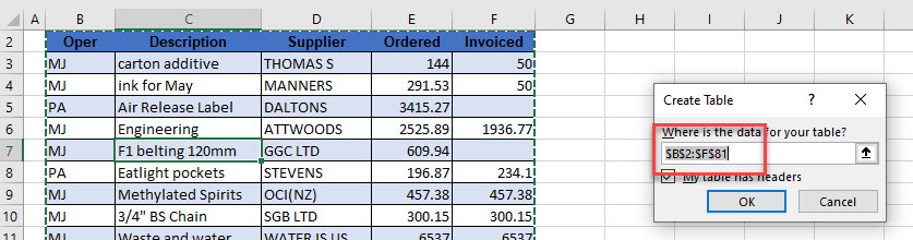 datasource create table