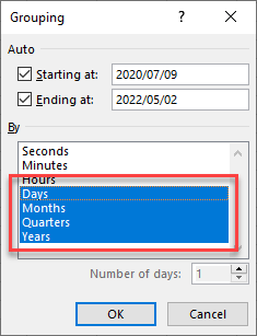 pivotdate add days